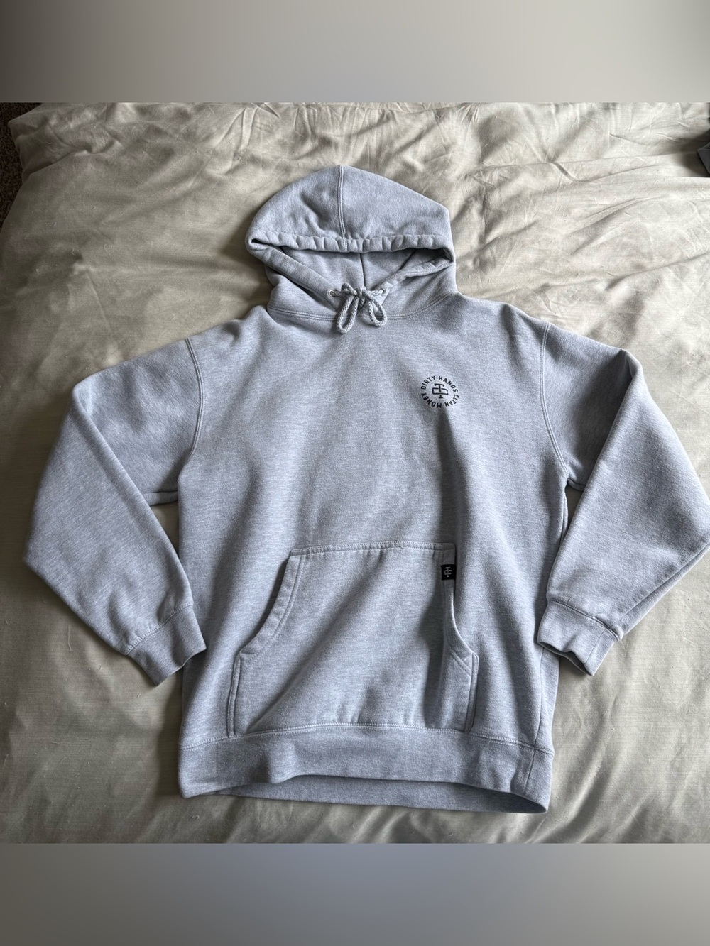 Dirty Hands Clean Money Grey Hoodie